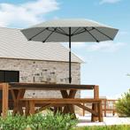TRUUSK Parasol Ø233 Cm, Parasol Met Knikfunctie, Achthoekige, Tuin en Terras, Parasols, Verzenden, Nieuw