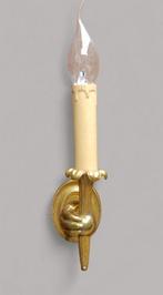 John Devoluy (attrib) - Wandlamp - Messing - Vrouwenhand met
