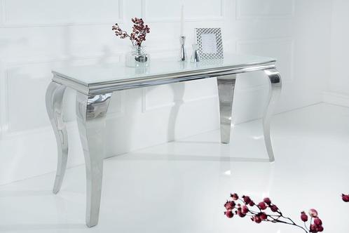 Sidetabel Moderne Barok 145cm wit zilver/ 37905, Huis en Inrichting, Tafels | Sidetables, Ophalen of Verzenden