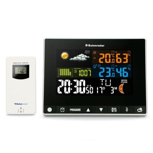 Alecto Br700 Buienradar 3In1 Weerstation Zwart, Audio, Tv en Foto, Weerstations en Barometers, Nieuw, Verzenden