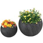 Set Van 2 Cachepots Voor Binnen En Buiten, Weerbestendig, Mo, Tuin en Terras, Bloembakken en Plantenbakken, Nieuw, Verzenden