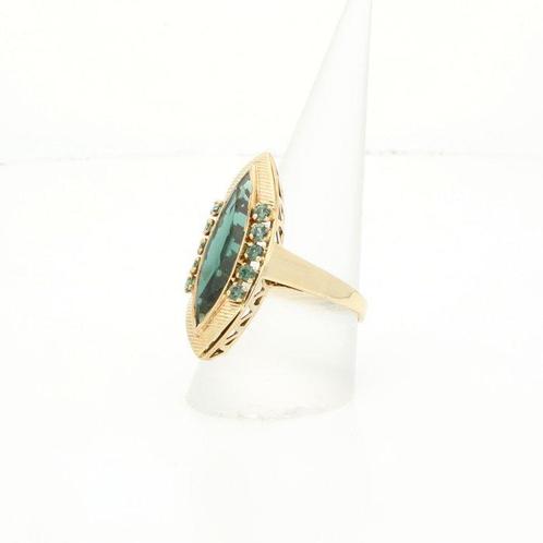 Ring - 14 karaat Geel goud Topaas, Sieraden, Tassen en Uiterlijk, Ringen