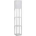 Boekenkast met Ingebouwde Lamp – 3 Planken – Zwart of Wit, Verzenden, Nieuw