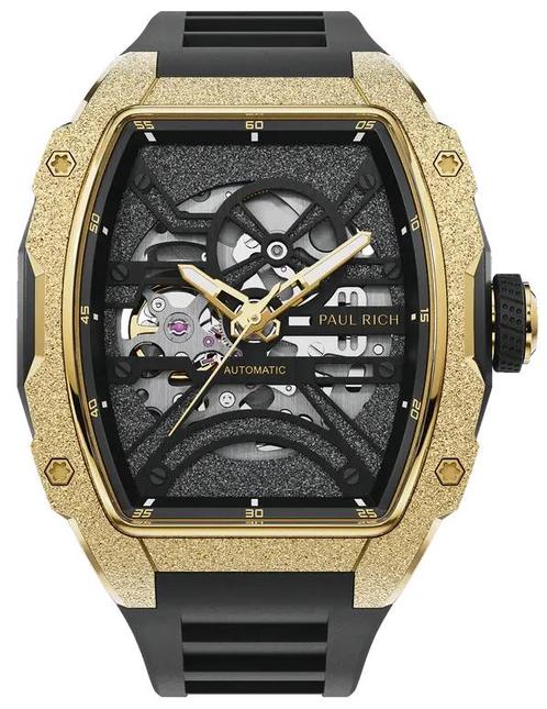 Paul Rich Astro Skeleton Mason Gold FAS24 automatisch, Sieraden, Tassen en Uiterlijk, Horloges | Heren, Kunststof, Nieuw, Staal