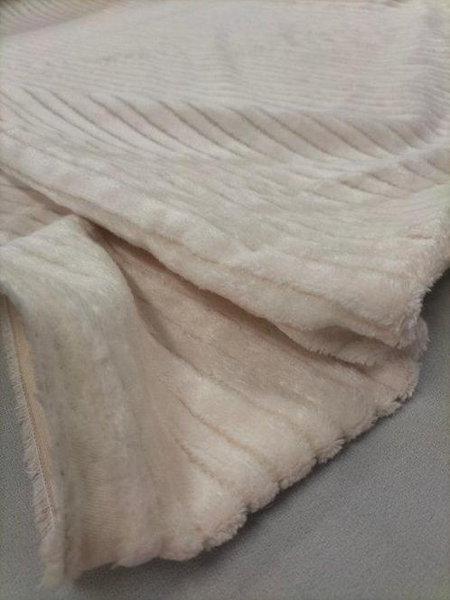 Prezioso velluto bianco panna a righe Enzo Degli Angiuoni, Antiek en Kunst, Antiek | Kleden en Textiel