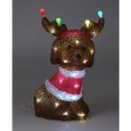 Kerstfiguur hond met gewei | PerfectLED | 22 x 15.5 x 35, Diversen, Kerst, Verzenden, Nieuw