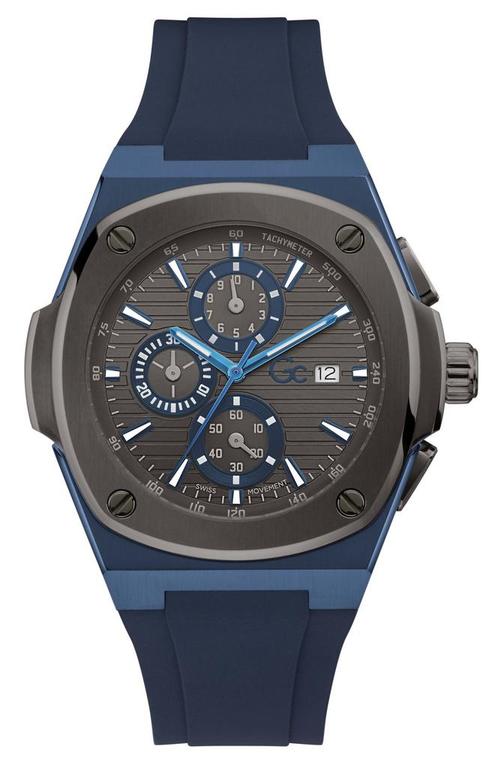 Gc Coussin Shape Y99004G5MF herenhorloge, Sieraden, Tassen en Uiterlijk, Horloges | Heren, Kunststof, Nieuw, Staal, Overige merken