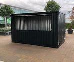 zwarte 3x2 materiaalcontainer met enkele deur + KORTINGSCODE, Zakelijke goederen
