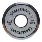 Crossmaxx® Calibrated plate - 1.25 kg -Zilver - Bumperplate, Sport en Fitness, Fitnessmaterialen, Nieuw, Verzenden