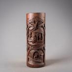 Penselen pot - Bamboe - China - Begin 20e eeuw, Antiek en Kunst