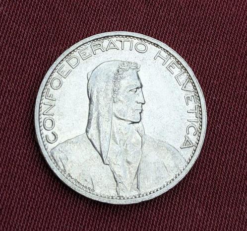 Zwitserland, Bern 5 Francs 1924 B / low mintage key date, Postzegels en Munten, Munten | Europa | Niet-Euromunten