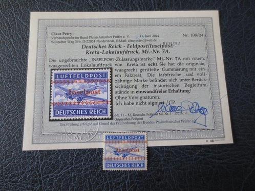 Duitse Rijk 1944 - Feldpost eilandpost Kreta lokale afdruk, Postzegels en Munten, Postzegels | Europa | Duitsland