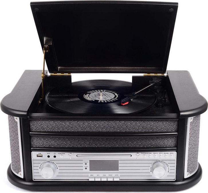 2dekans | Denver Retro Platenspeler - Ingebouwde Speakers en, Audio, Tv en Foto, Luidsprekers, Zo goed als nieuw, Ophalen of Verzenden