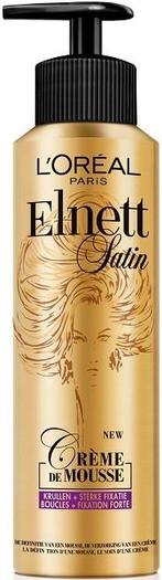 L'OREAL ELNETT SATIN CREME DE MOUSSE KRULLEN + STERKE FIXA.., Verzenden, Nieuw