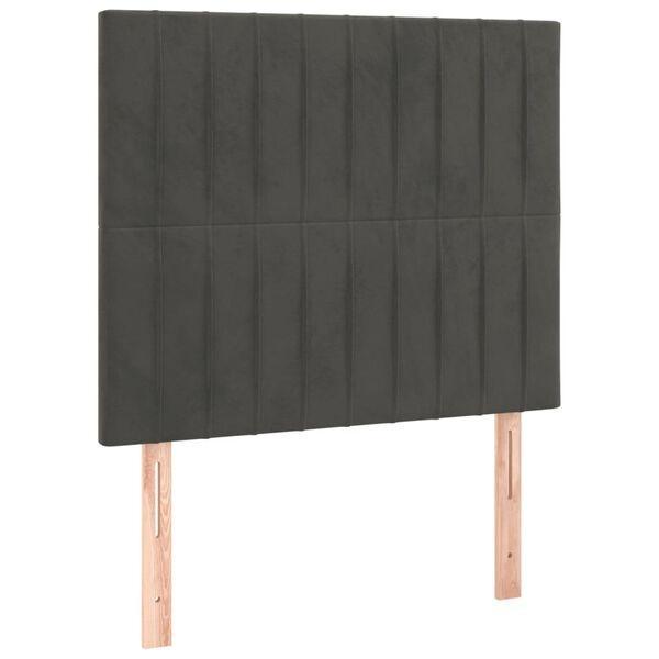 Bedhoofdbord Donkergrijs | Massief Hout | Laatste Stuk!, Huis en Inrichting, Slaapkamer | Bedden, 90 cm, Overige maten, Verstelbaar