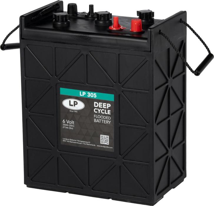 Landport (LP) Deep Cycle accu 6 volt 330 ah type DC LP 305, Zakelijke goederen, Machines en Bouw | Heftrucks en Intern transport