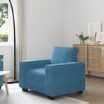 vidaXL Sofastoel Blauw 60 cm Fluweel, Huis en Inrichting, Banken | Bankstellen, Verzenden, Nieuw, Stof