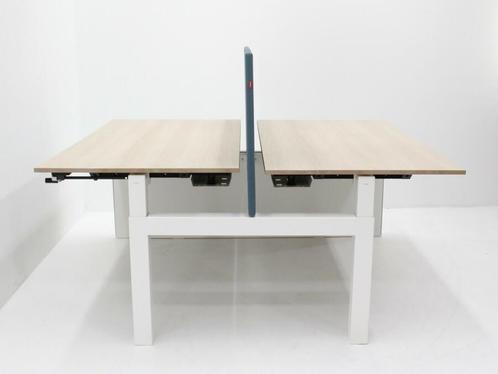 Duo werkplek Gispen - 2x160x80cm (bxd) - wit - met, Zakelijke goederen, Kantoor en Winkelinrichting | Kantoormeubilair en Inrichting