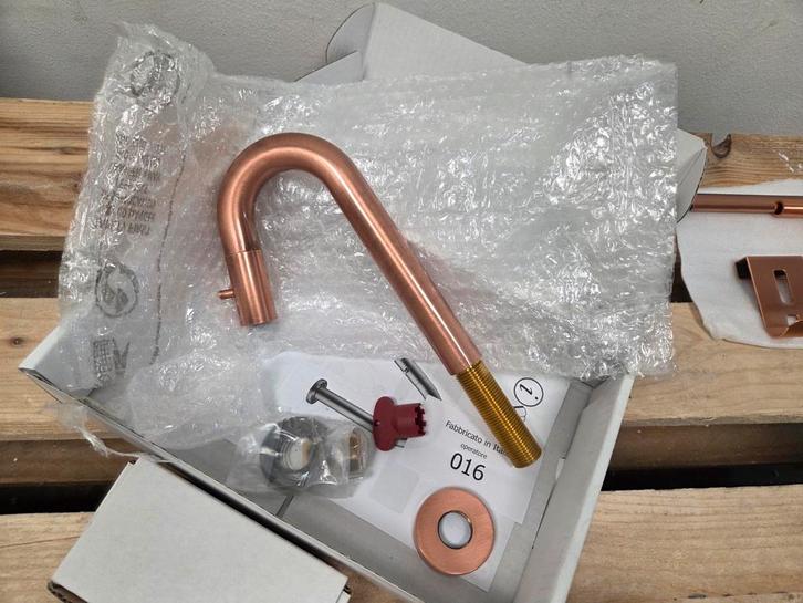 Fonteinkraan Opbouw Salenzi Giro Gebogen Gegalvaniseerd, Doe-het-zelf en Verbouw, Sanitair, Bad, Nieuw, Koper, Ophalen of Verzenden