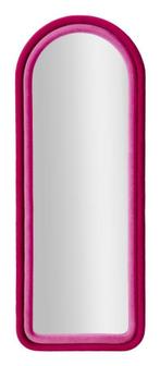 WANDSPIEGEL CLOE FUXIA FLUWEEL CM 60X4X160, Huis en Inrichting, Woonaccessoires | Spiegels, Ophalen of Verzenden, Nieuw