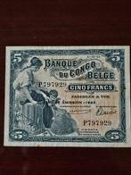 Belgisch-Congo. - 5 francs 1943 - Pick 13Ab (Zonder
