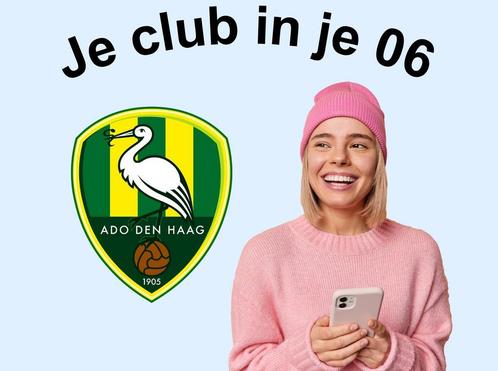 Oprichtingsjaar 1905 van ADO Den Haag in je 06-nummer, Verzamelen, Sportartikelen en Voetbal, Nieuw, Verzenden