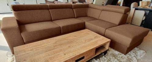 Loungebank Raalte - loungebanken - Taupe, Huis en Inrichting, Banken | Sofa's en Chaises Longues, Nieuw, Stof