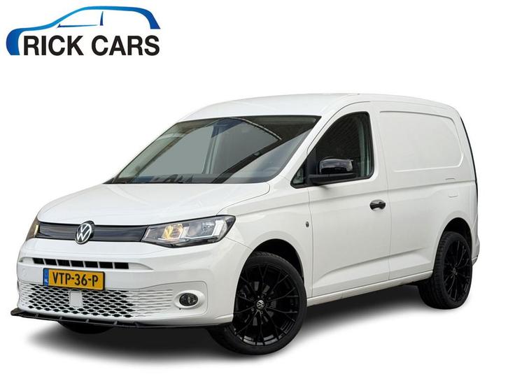 Volkswagen Caddy Cargo 2.0 TDI Comfort, Auto's, Bestelauto's, Dealer onderhouden, Lease, Zwart, Handgeschakeld, Wit, Financial lease