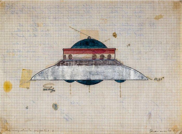 Panamarenko (1940-2019) - Magnetische proporties 1970, Antiek en Kunst, Antiek | Overige Antiek