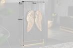 Extravagant dressoir ANGEL 140cm zwart mangohout met gouden, Ophalen of Verzenden, Nieuw