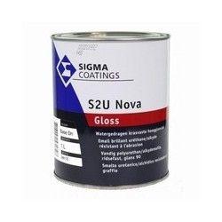 Sigma S2U Nova Gloss - Ral 9010 - 1 liter (LAKVERF), Doe-het-zelf en Verbouw, Verf, Beits en Lak, Lak, Overige kleuren, Nieuw