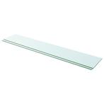 vidaXL Schappen 2 st 110x20 cm glas transparant, Huis en Inrichting, Woonaccessoires | Wandplanken en Boekenplanken, Verzenden