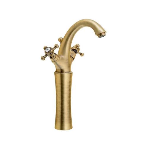Wastafelmengkraan Sapho Antea 2-knop Gebogen Hoog 30 cm, Doe-het-zelf en Verbouw, Sanitair, Kraan, Nieuw, Ophalen of Verzenden