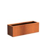 Cortenstaal plantenbak 120x40x40cm - Met bodem, Tuin en Terras, 100 cm of meer, Nieuw, Metaal, Rechthoekig
