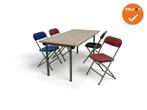 Mauforce Klaptafel - 4 poots - 160x80 - Antraciet frame, Vergader- of Presentatieruimte, Ophalen of Verzenden, Nieuw zonder verpakking
