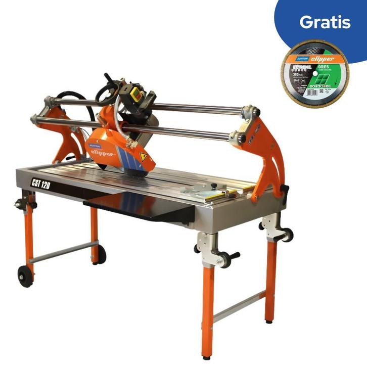Norton Clipper CST120 ALU steenzaagmachine, Doe-het-zelf en Verbouw, Gereedschap | Zaagmachines, 1200 watt of meer, Nieuw, 70 mm of meer