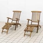 Paar Teakhouten Ligstoelen, Ophalen of Verzenden, Nieuw