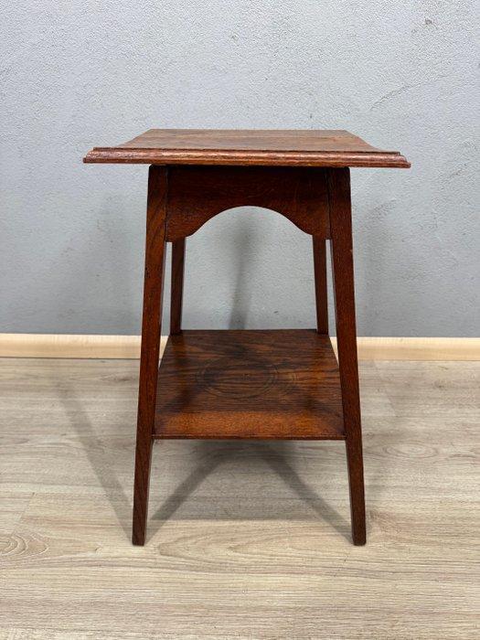 Art Deco eikenhouten plantentafel met onderblad -, Antiek en Kunst, Curiosa en Brocante