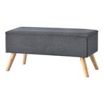 [en.casa] Bankje Salford met opbergruimte 79x39,5x39,5 cm do, Huis en Inrichting, Slaapkamer | Slaapbanken, Verzenden, Nieuw