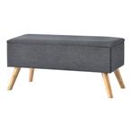 [en.casa] Bankje Salford met opbergruimte 79x39,5x39,5 cm do, Nieuw, Verzenden