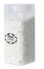 Pebble Snow white stones 4-6mm 750gr Pot witte steentjes, Nieuw, Ophalen of Verzenden