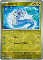 Dratini 147/165 reverse holo pokemon 151, Hobby en Vrije tijd, Verzamelkaartspellen | Pokémon, Ophalen of Verzenden, Nieuw, Losse kaart