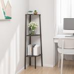 vidaXL Hoekkastje met 3 schappen 45,5x31,5x120 cm zwart, Huis en Inrichting, Kasten | Boekenkasten, Minder dan 50 cm, Verzenden