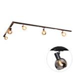 Modern railsysteem met 5 spots zwart 1-fase - Iconic Lava, Verzenden, Nieuw, Modern