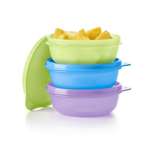 Tupperware Ruimteschaaltjes (3), Huis en Inrichting, Keuken | Tupperware, Blauw, Geel, Groen, Paars, Nieuw, Ophalen of Verzenden