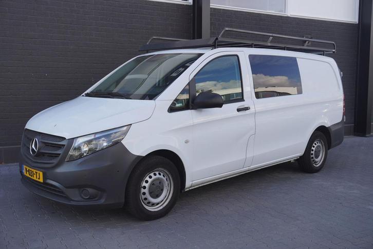 Zakelijke Lease |  Mercedes-Benz Vito 111 CDI Lang Dubbele C, Auto's, Bestelauto's, Lease, Zwart, Handgeschakeld, Wit, Financial lease
