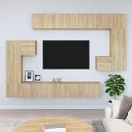 vidaXL Tv-wandmeubel bewerkt hout sonoma eikenkleurig, 100 tot 150 cm, Verzenden, Nieuw, Minder dan 100 cm