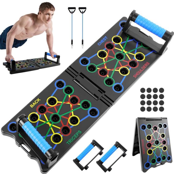 Opvouwbaar Push-Up Board – 24-in-1 Fitnessapparaat Thuis, Sport en Fitness, Fitnessmaterialen, Nieuw, Verzenden