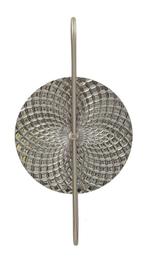 WANDLAMP ZILVERKLEURIG CM 28X15X54, Huis en Inrichting, Lampen | Wandlampen, Ophalen of Verzenden, Nieuw