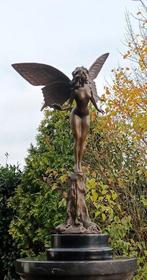 sculptuur, bronzen sculptuur ,,fairy,, 49 cm - 49 cm - brons, Antiek en Kunst